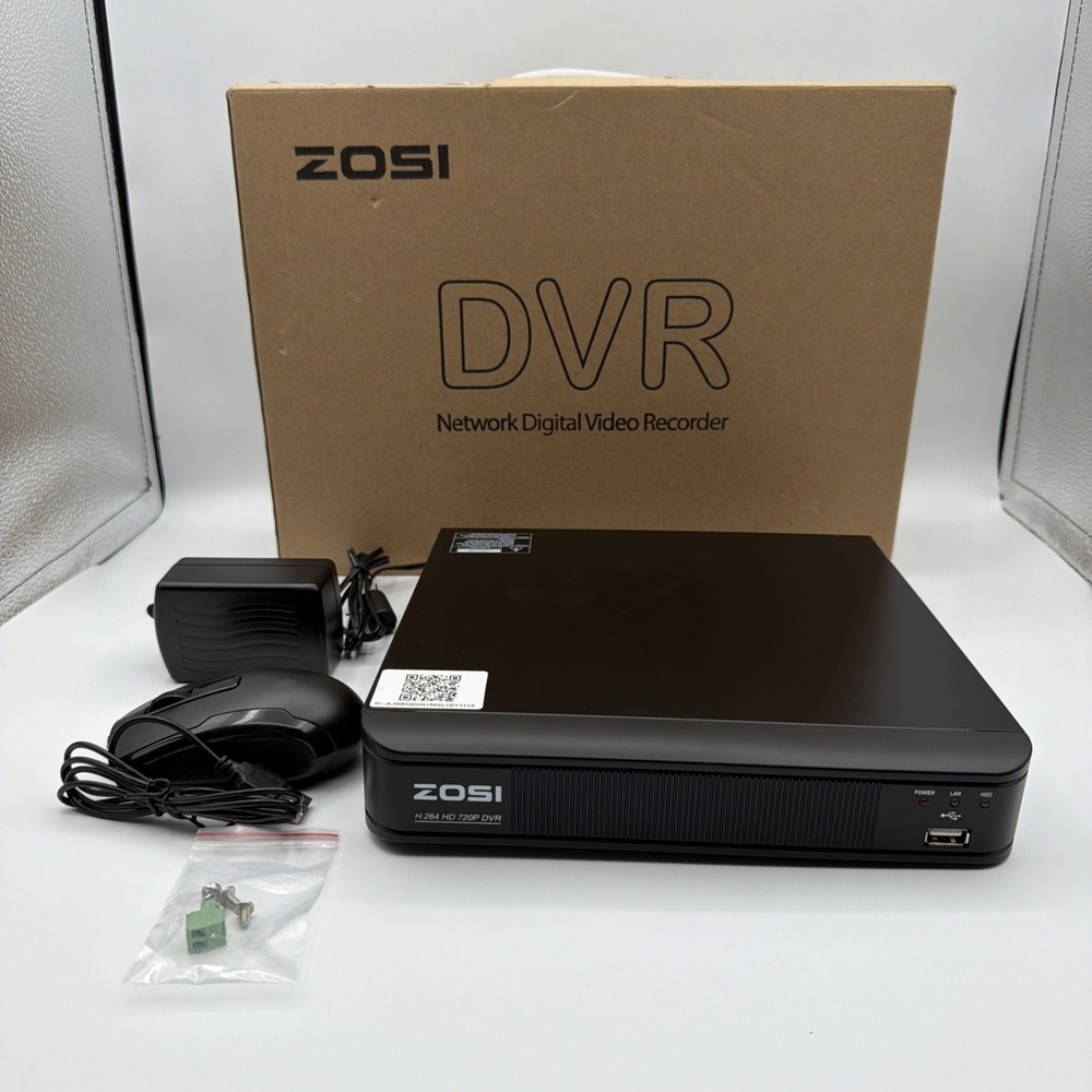 ZOSI ZR08ZM 8-Channel CCTV Digital Video Recorder DVR H.264 720p 0TB Black